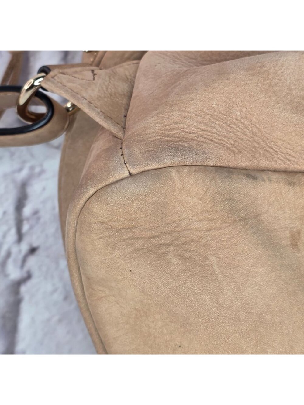 Rebecca Minkoff Julian Backpack Tan Brown Leather Gold Hardware - Picture 9 of 14
